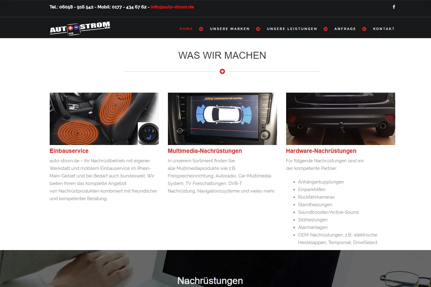 auto-strom.de: Nachrüstung und Reparatur von Kfz-Elektronik in Gründau.