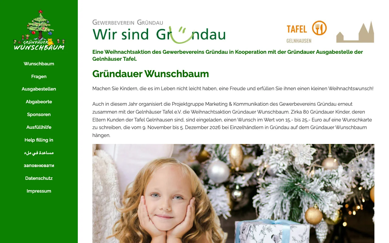 Gründauer Wunschbaum: Weihnachtsaktion für Kinder in Gründau.