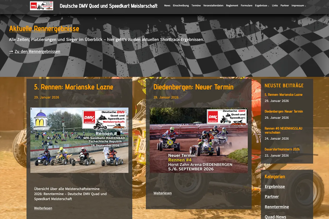 PS-Team und DMV Shorttrack: Quad- und Speedkart-Meisterschaft im Überblick.